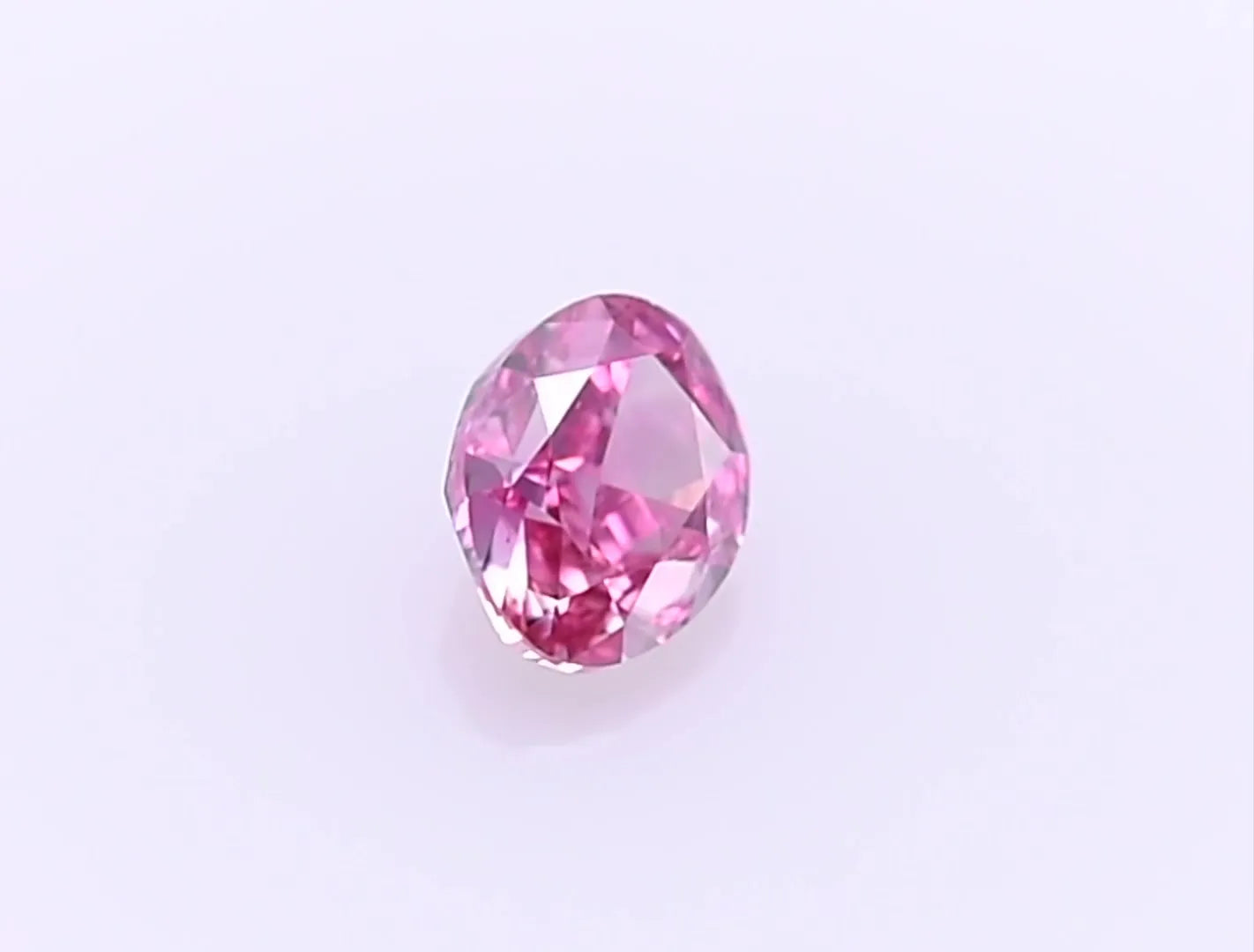 0.61ct Oval Natural Diamond (Colour Fancy Vivid Purplish Pink, Clarity VS2, GIA Certified)