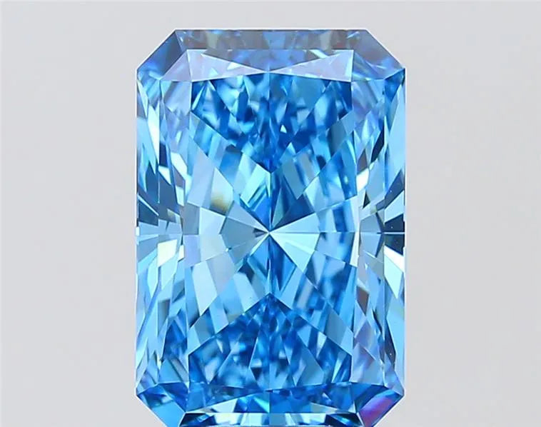 5.03ct Radiant Lab Grown Diamond (Colour Fancy Vivid Blue, Clarity VVS2, IGI Certified)