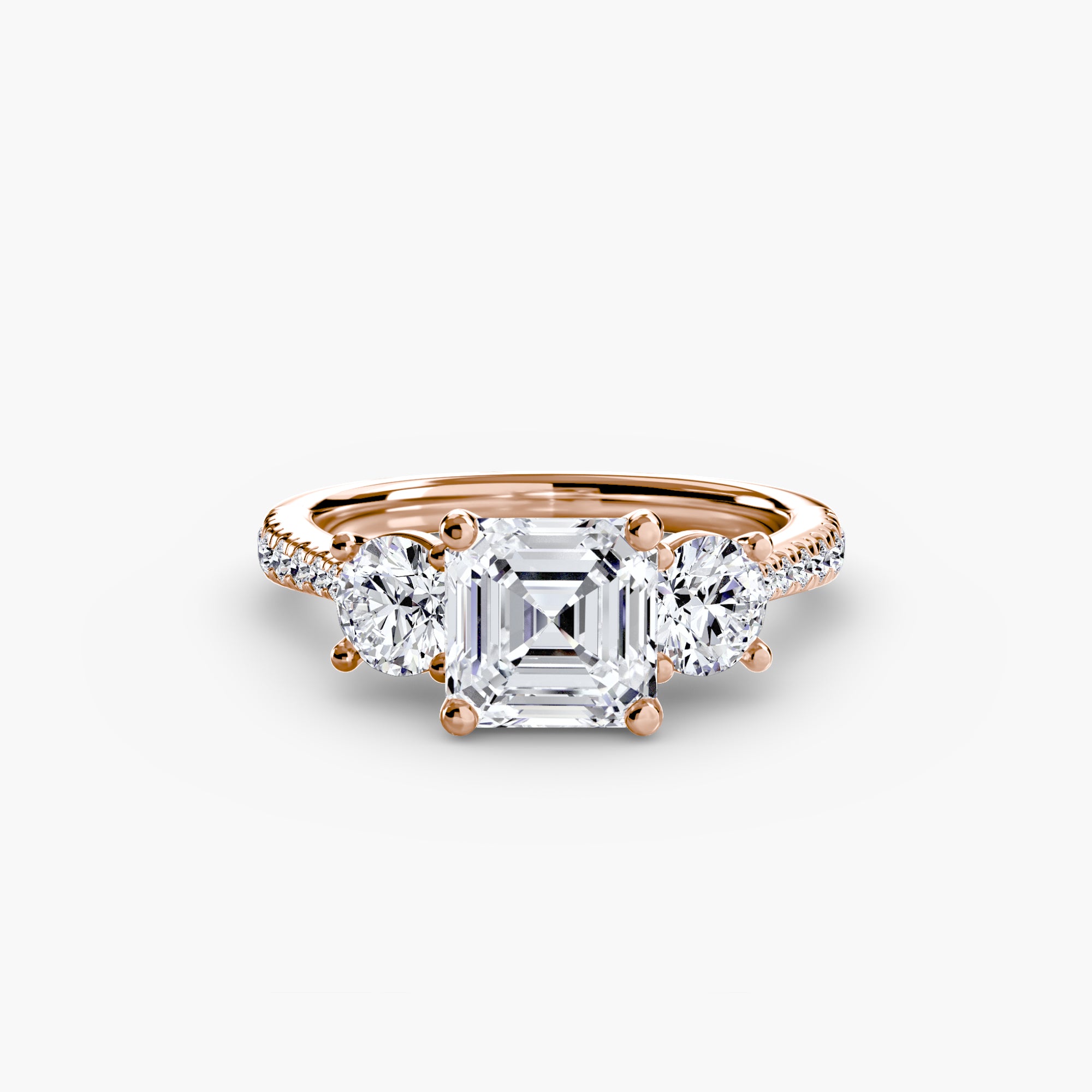 Pavé Trinity Ring