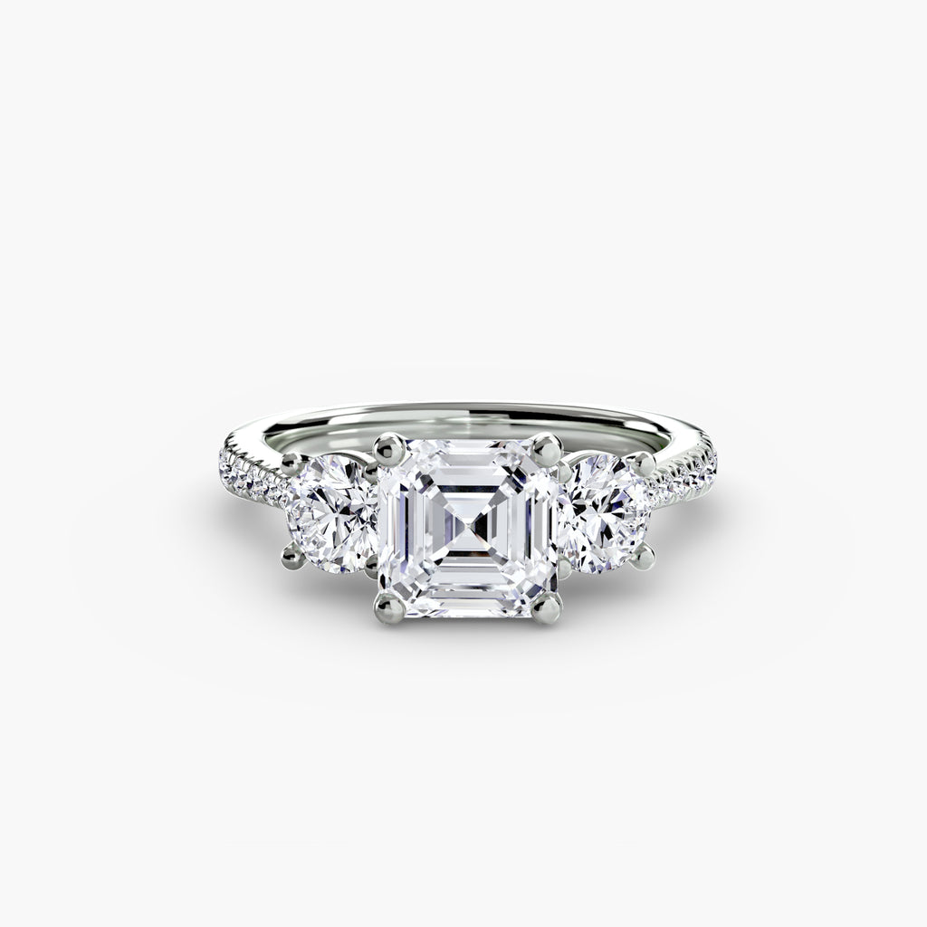 Pavé Trinity Ring