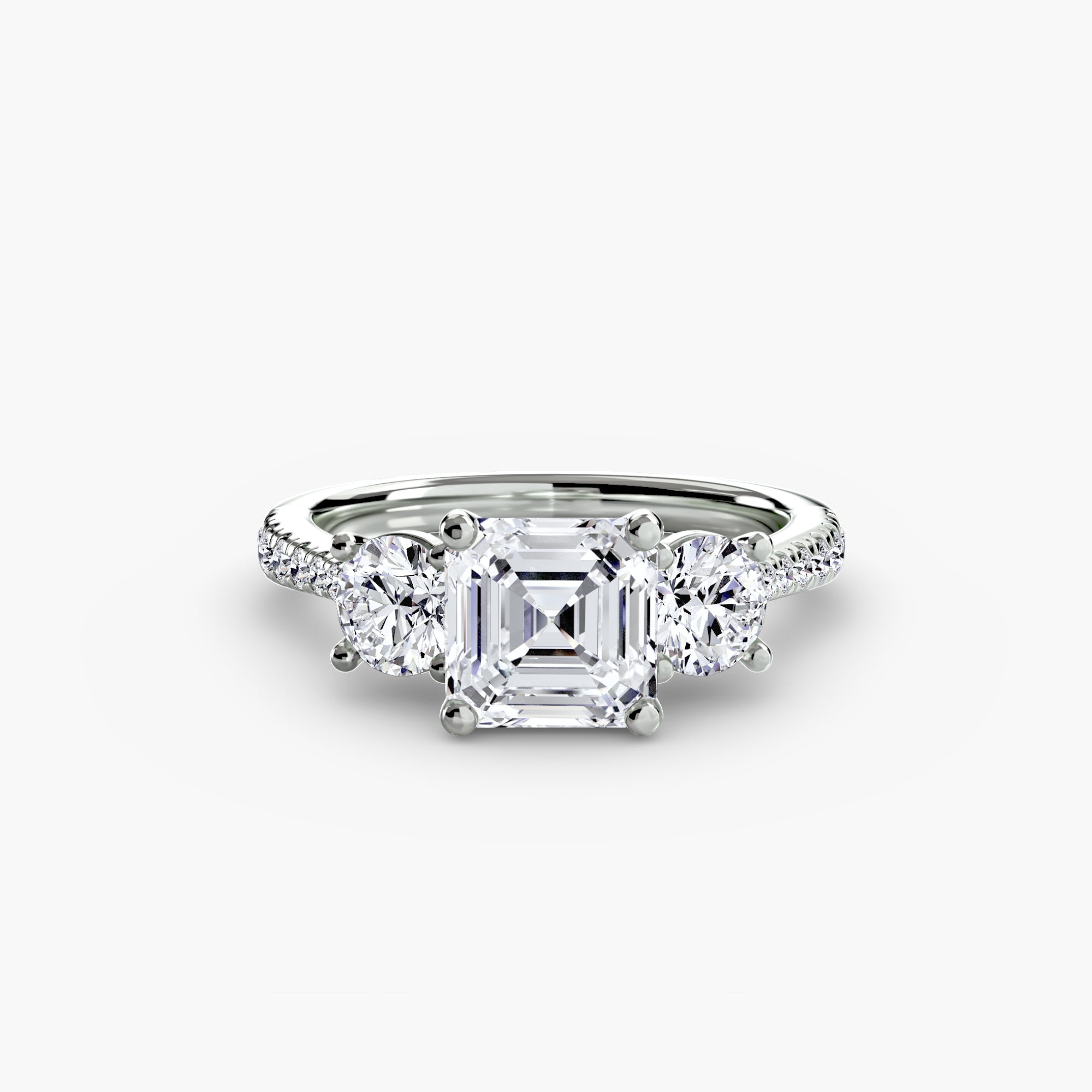 Pavé Trinity Ring