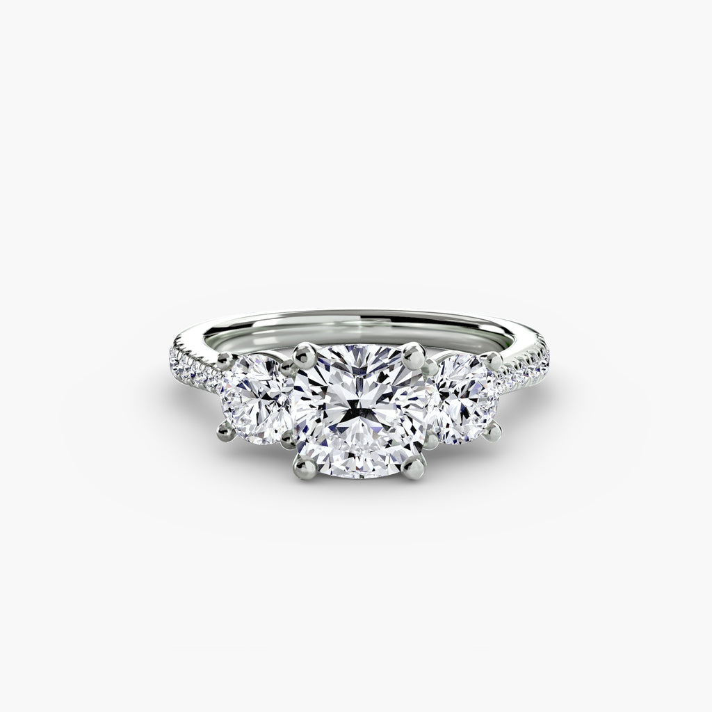 Pavé Trinity Ring