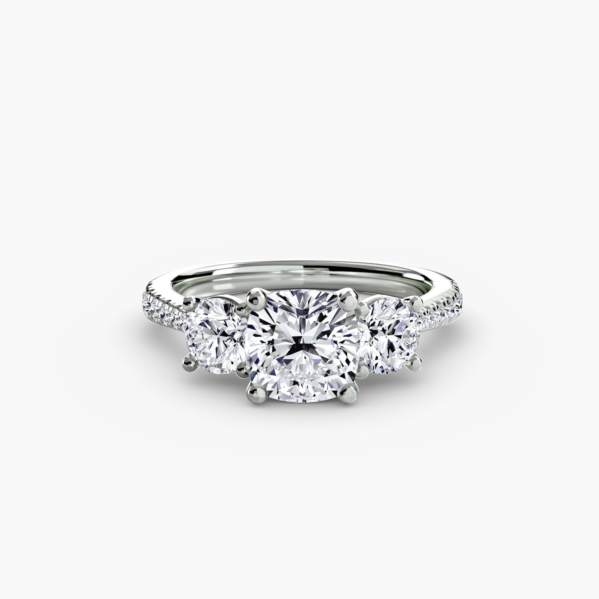 Pavé Trinity Ring