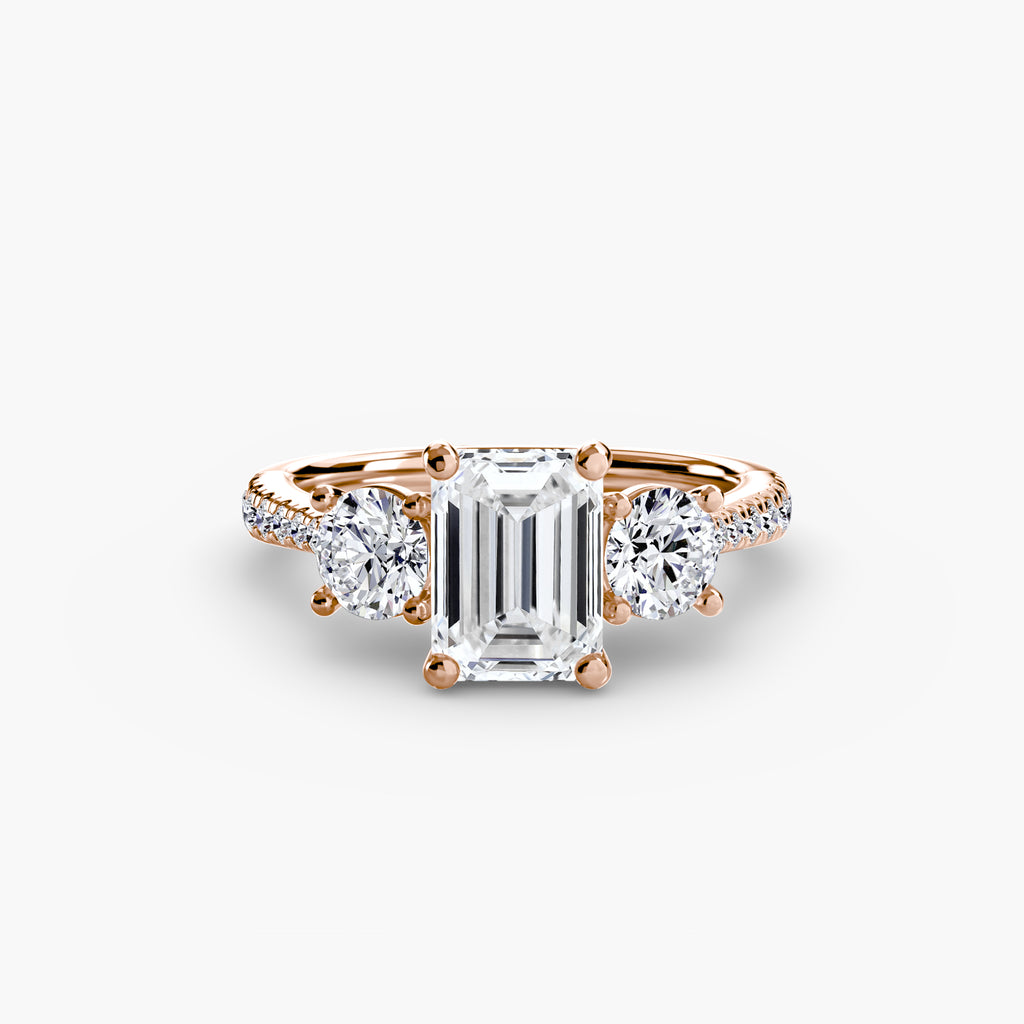 Pavé Trinity Ring