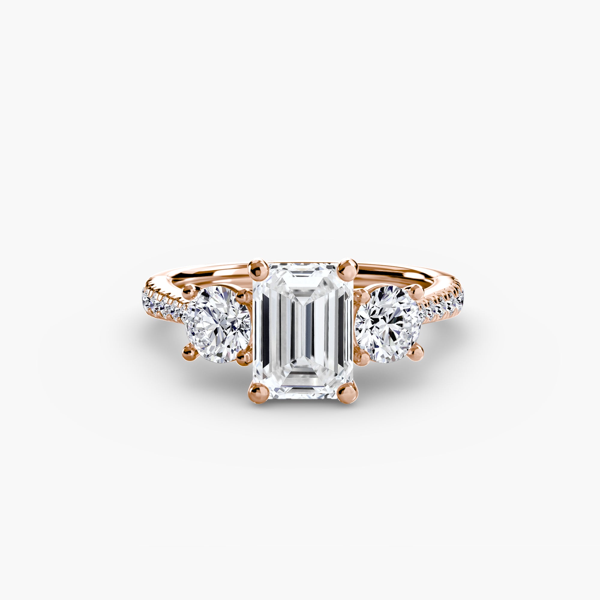 Pavé Trinity Ring