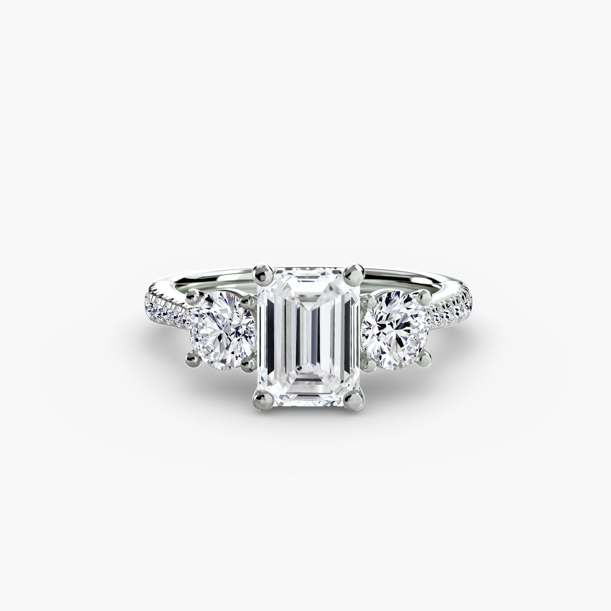 Pavé Trinity Ring