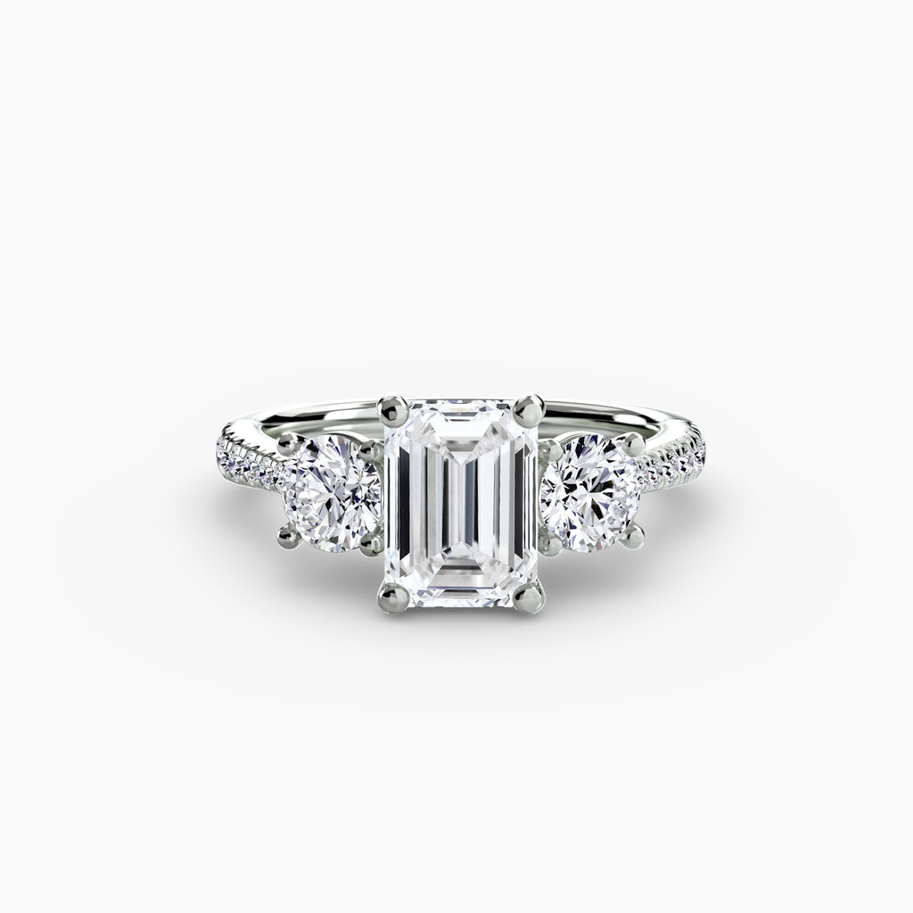 Pavé Trinity Ring