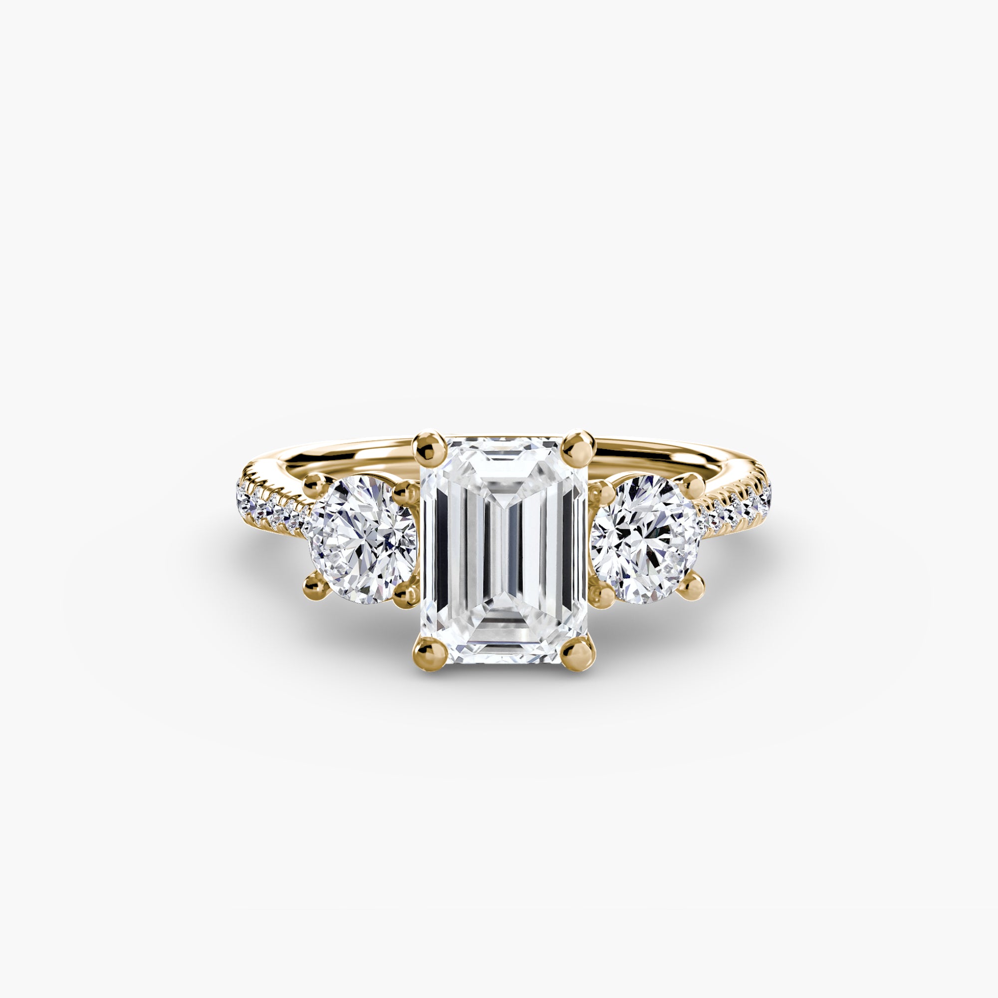 Pavé Trinity Ring