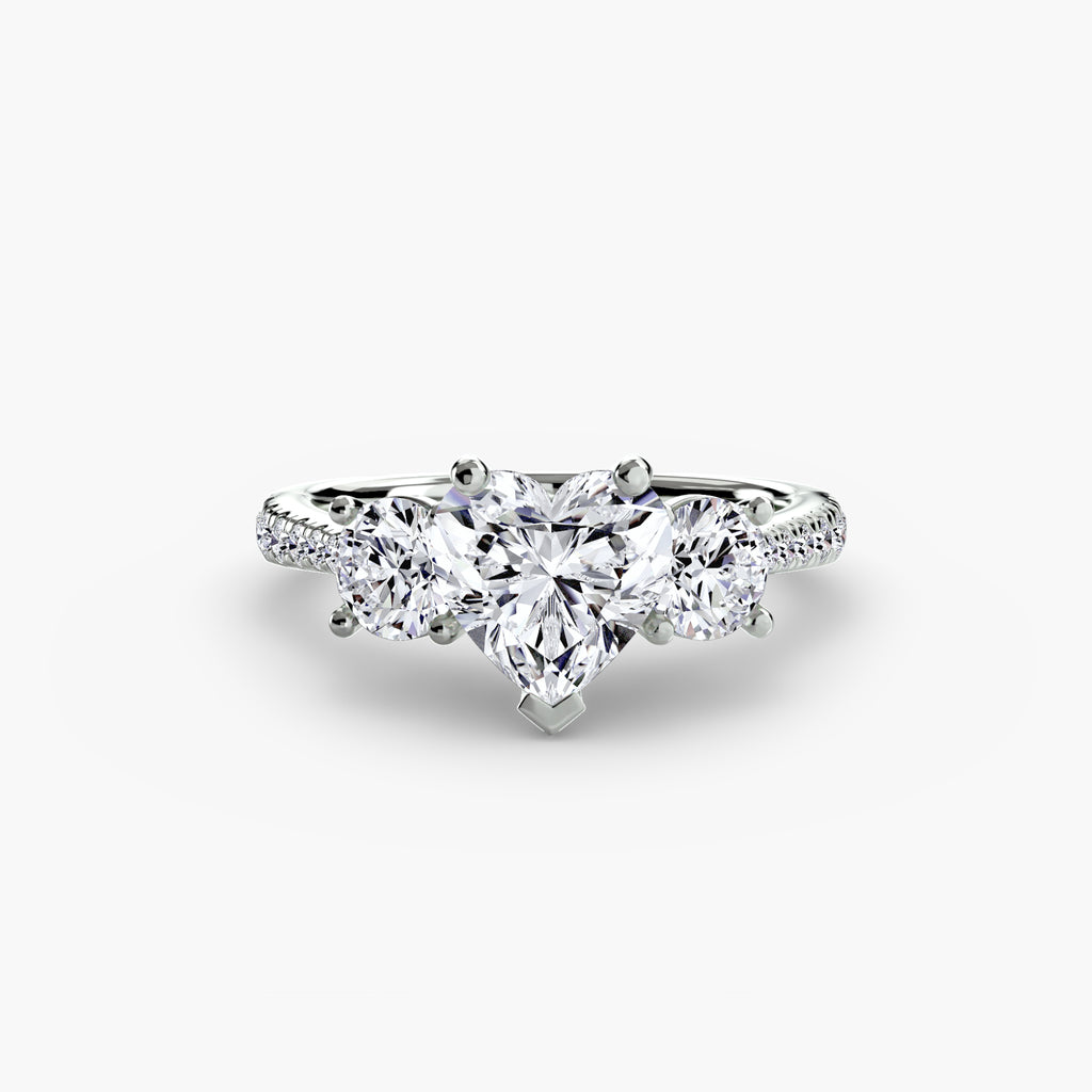 Pavé Trinity Ring