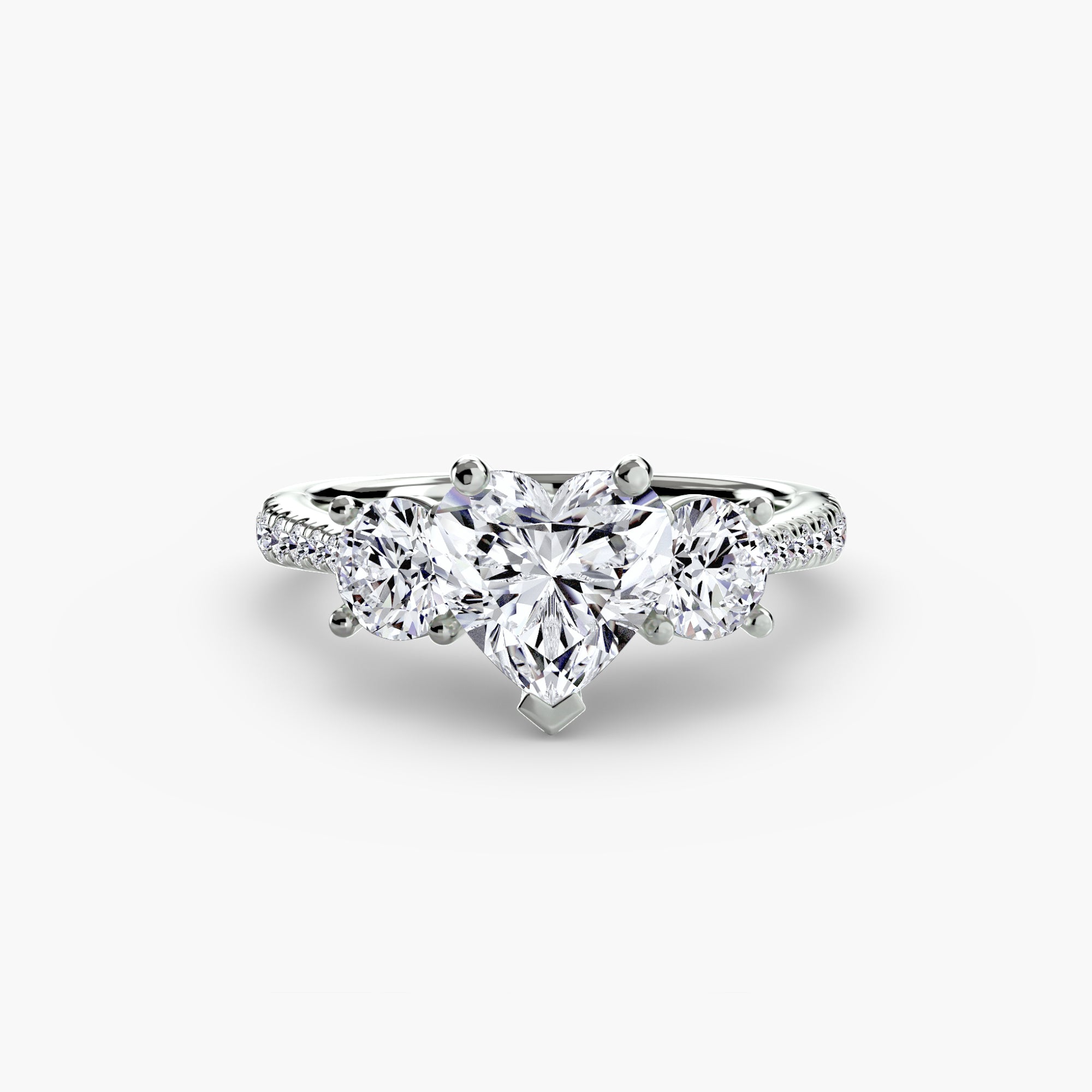 Pavé Trinity Ring