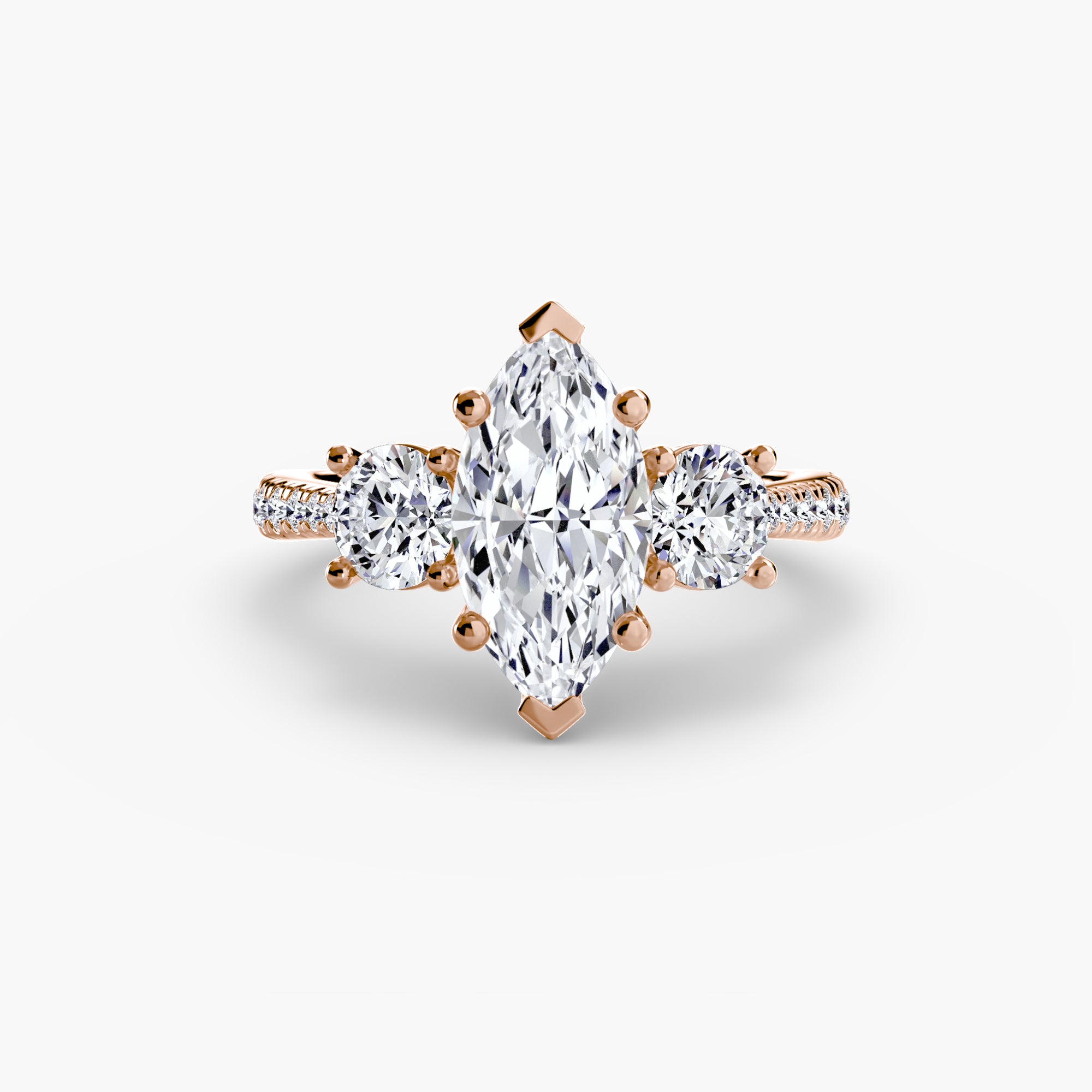 Pavé Trinity Ring