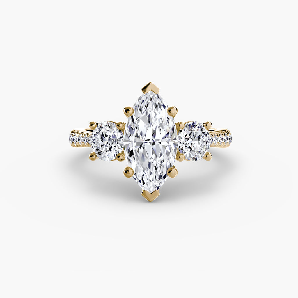 Pavé Trinity Ring