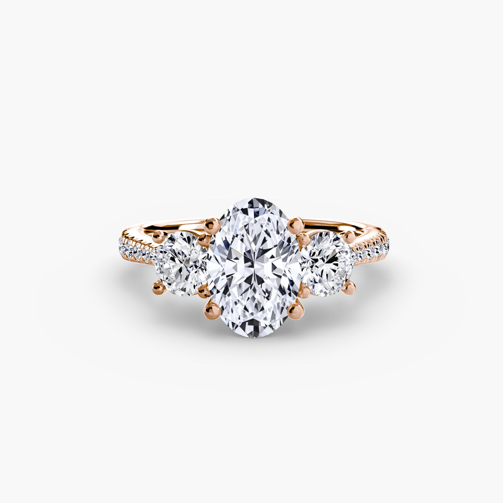 Pavé Trinity Ring