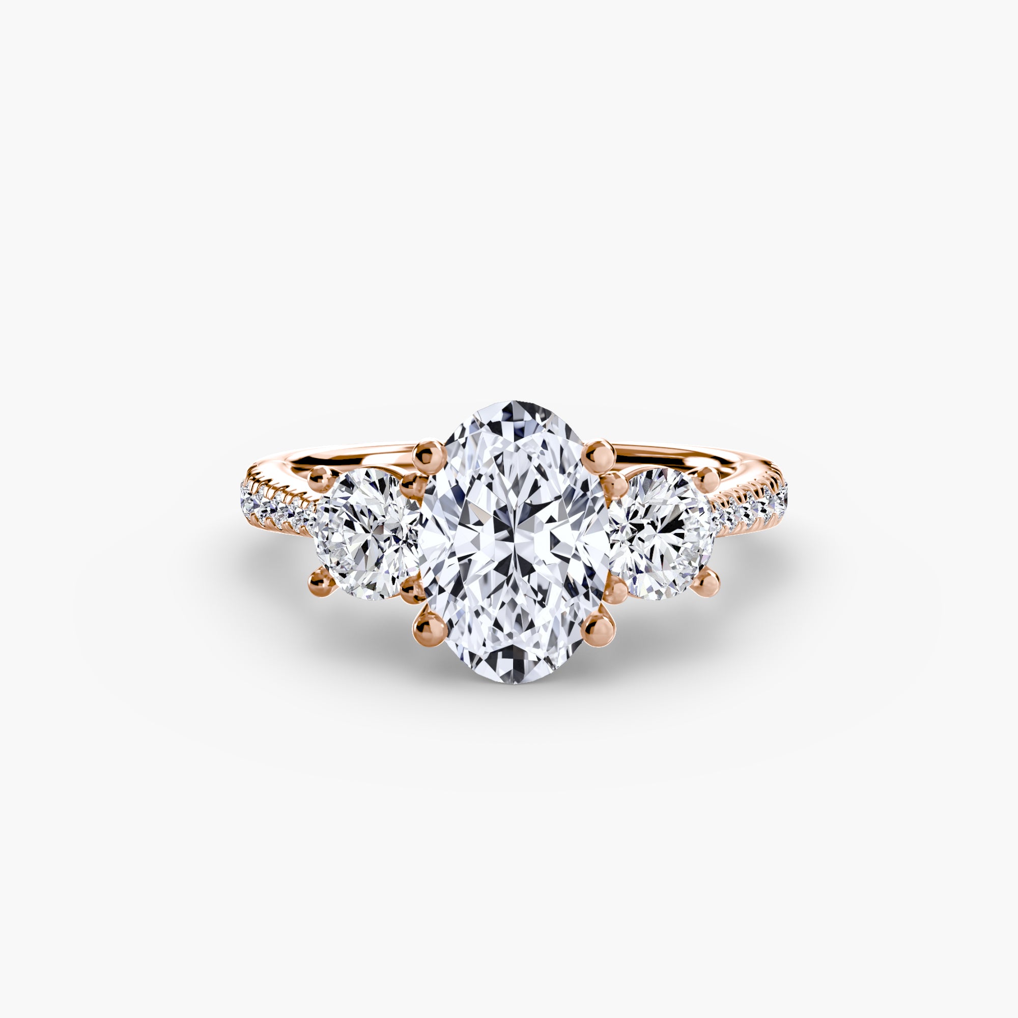 Pavé Trinity Ring