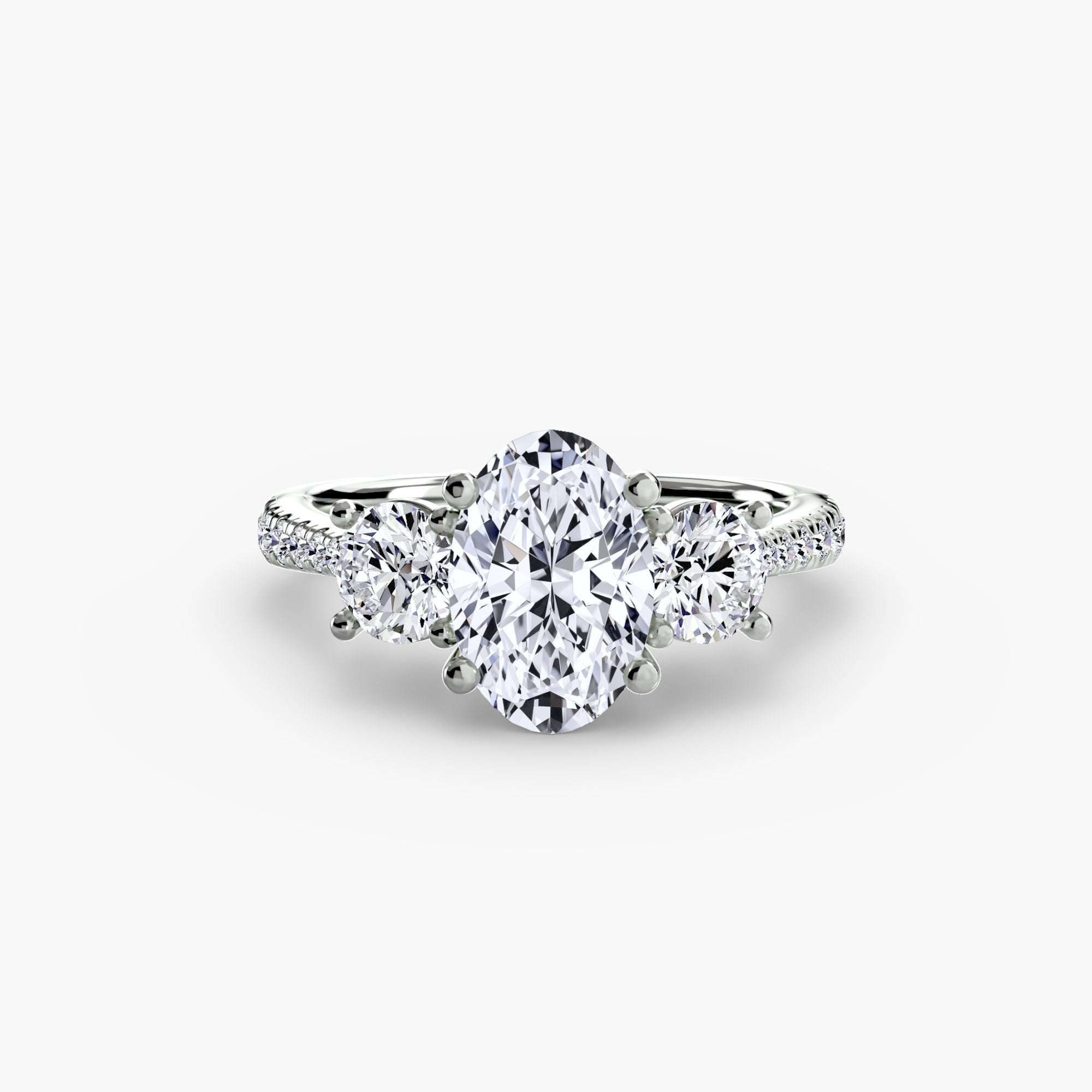 Pavé Trinity Ring