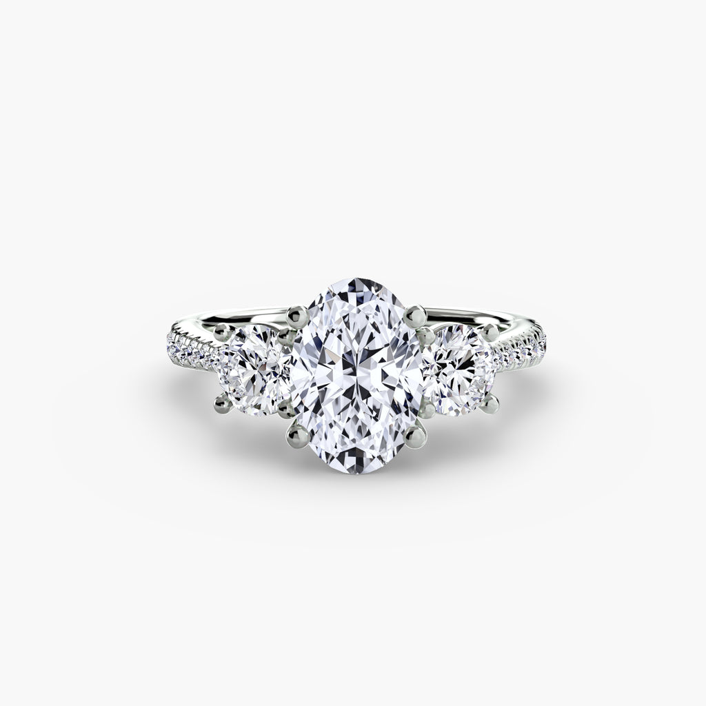 Pavé Trinity Ring