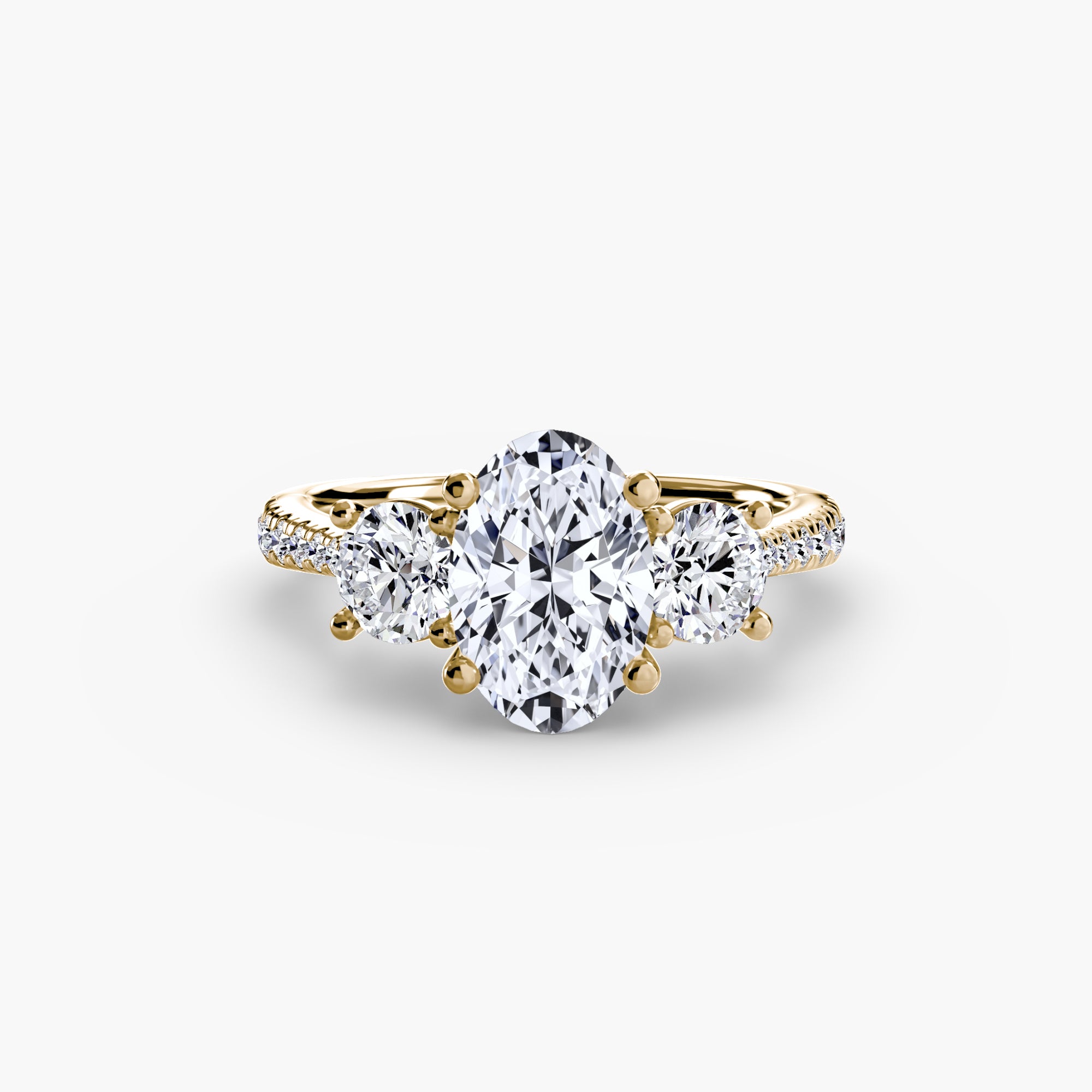Pavé Trinity Ring