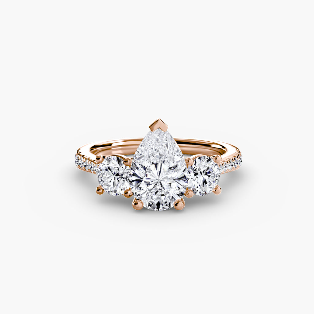 Pavé Trinity Ring