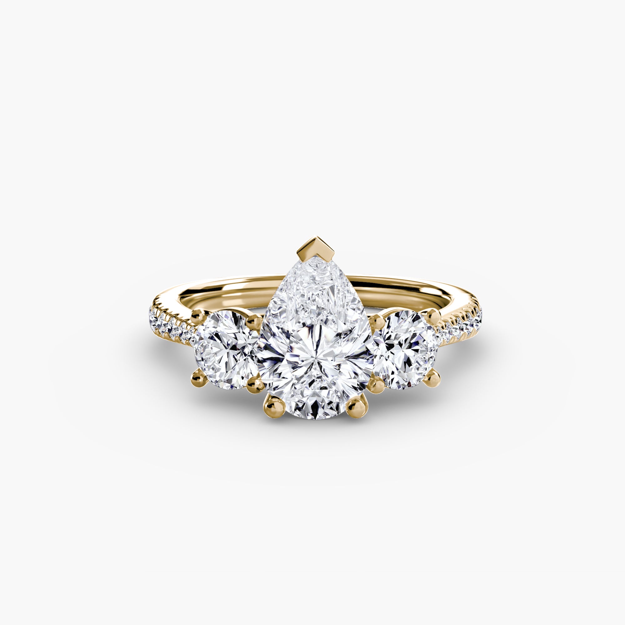 Pavé Trinity Ring