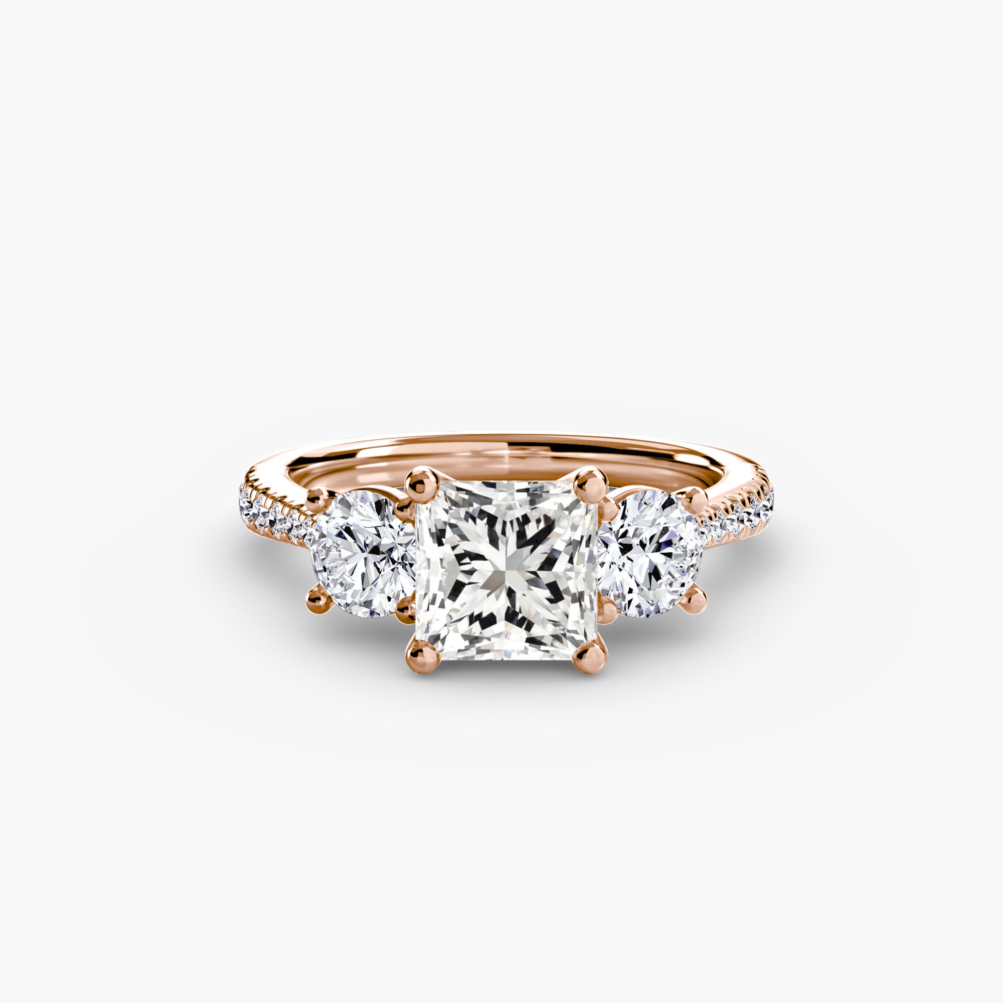 Pavé Trinity Ring