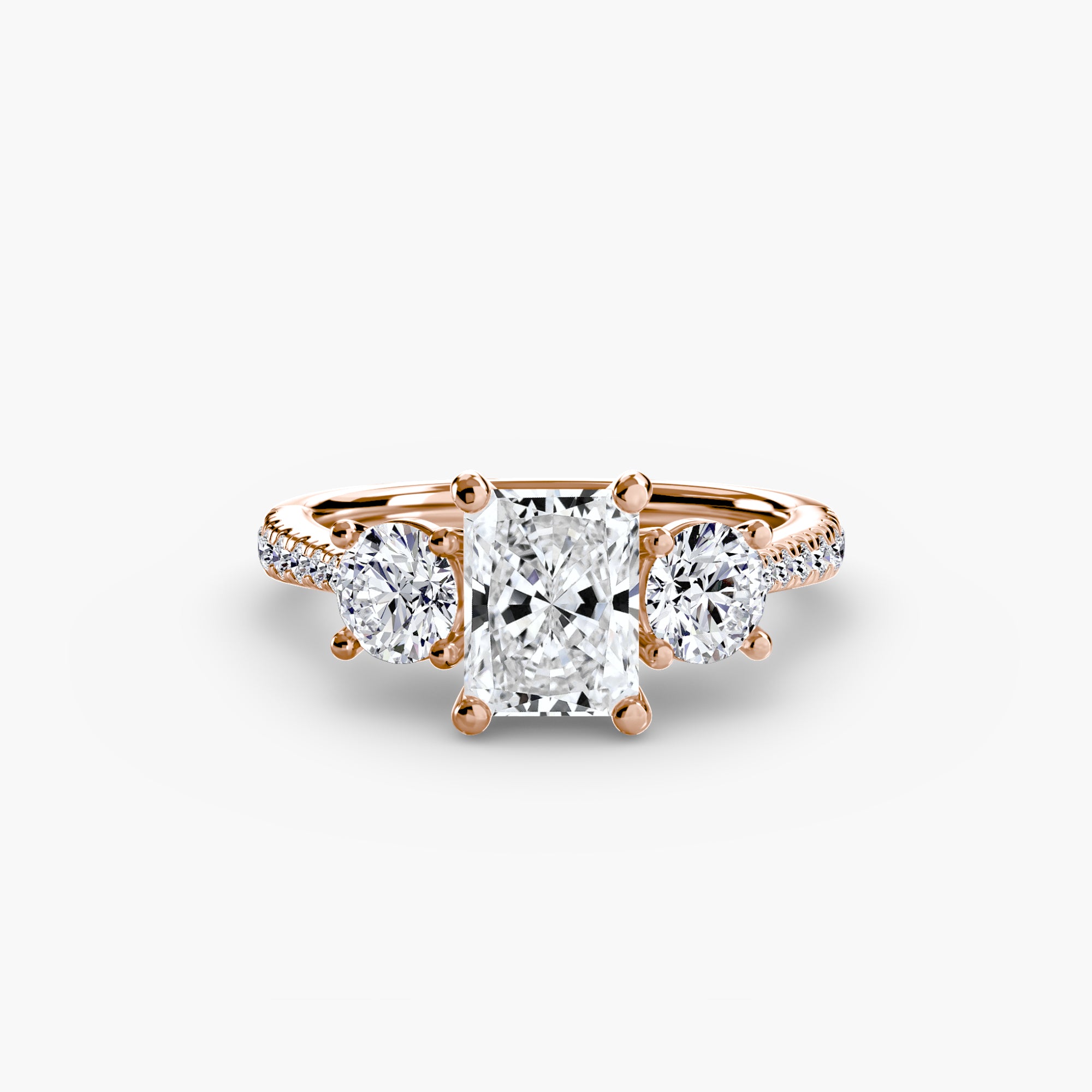 Pavé Trinity Ring