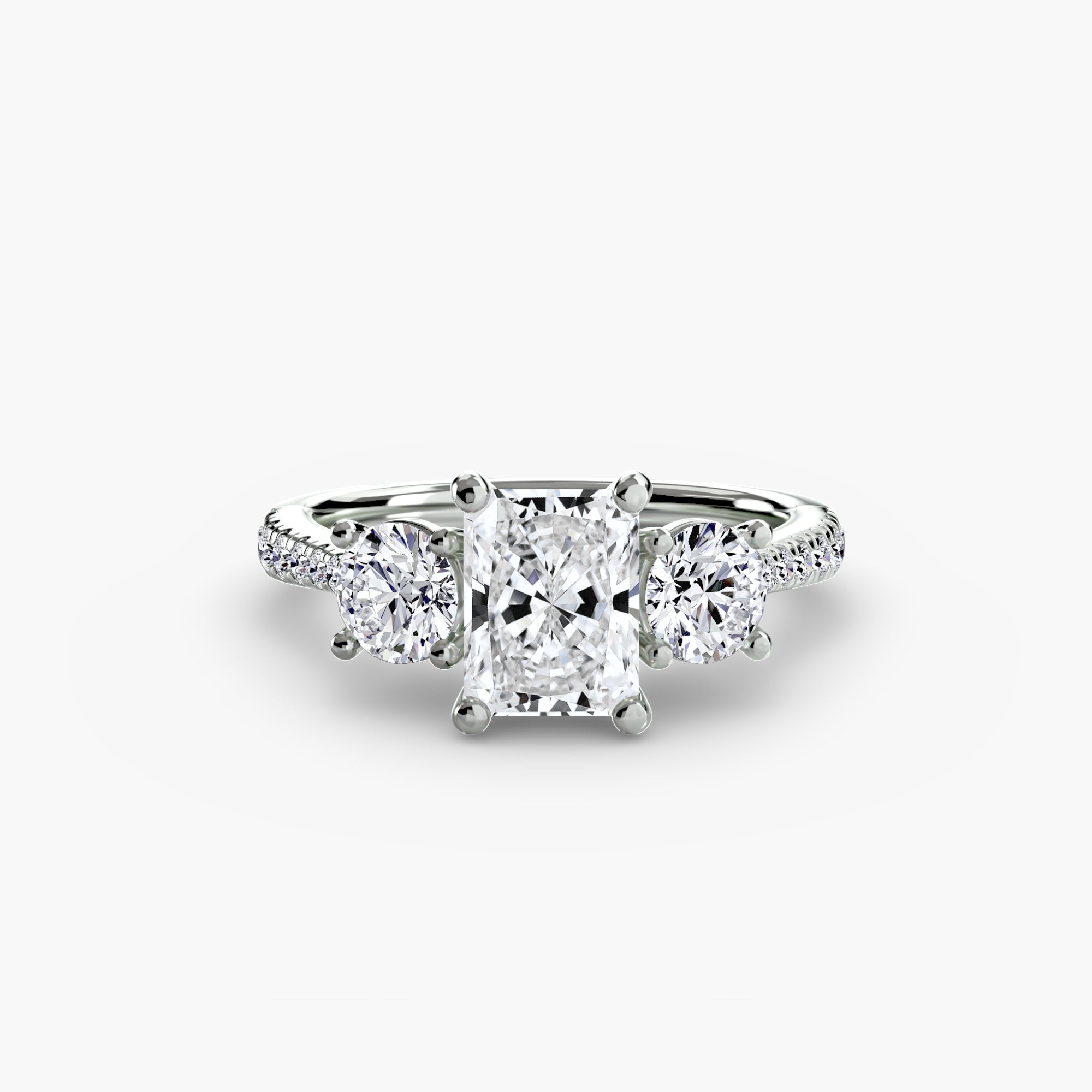 Pavé Trinity Ring