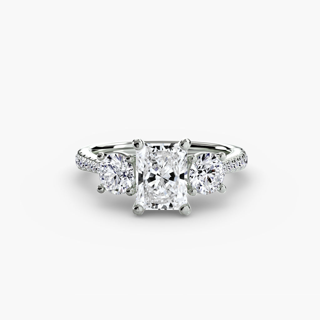 Pavé Trinity Ring