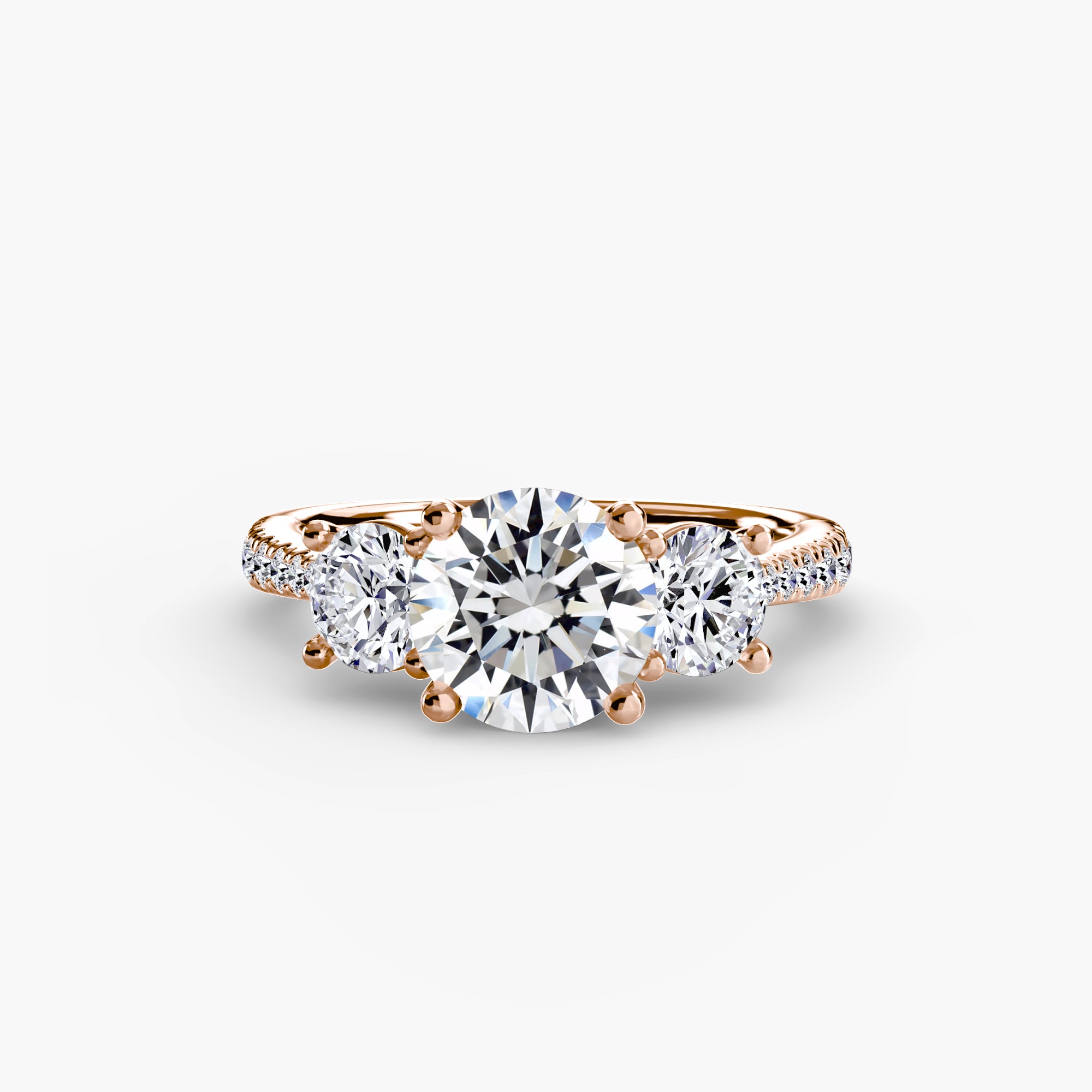 Pavé Trinity Ring