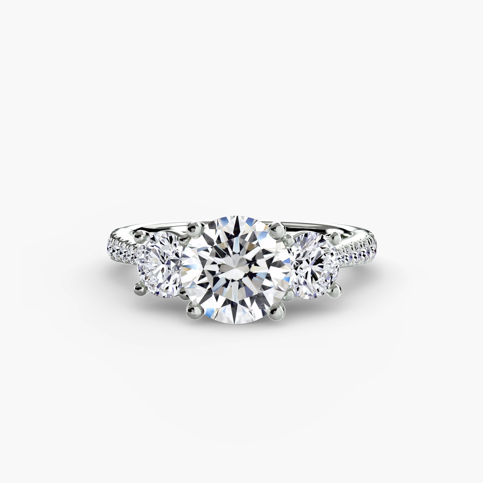 Pavé Trinity Ring