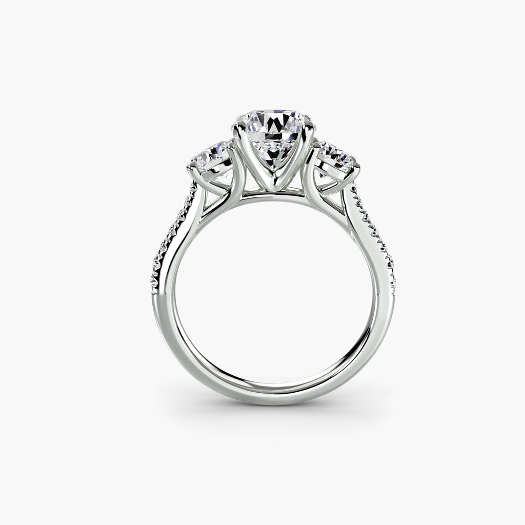 Pavé Trinity Ring