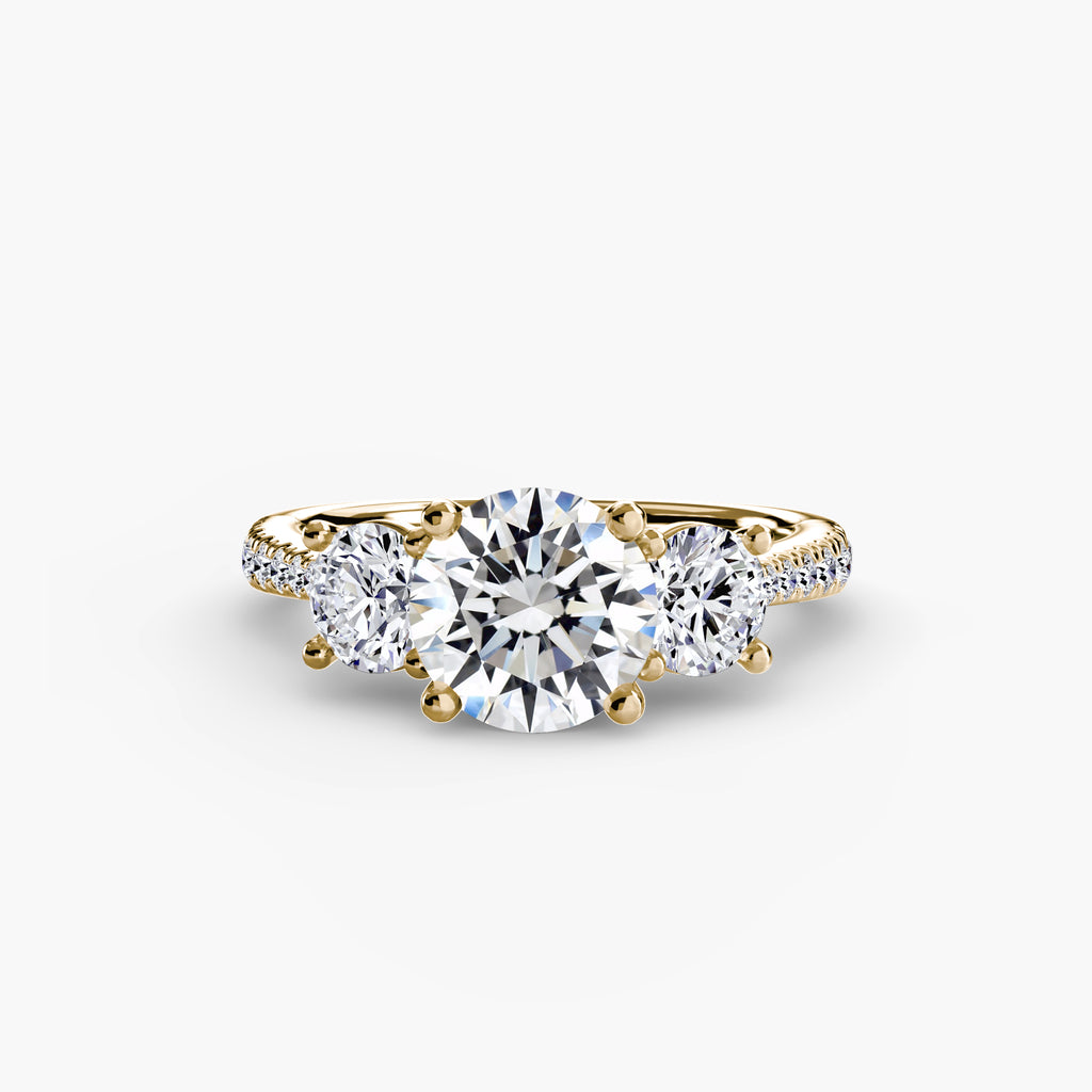 Pavé Trinity Ring