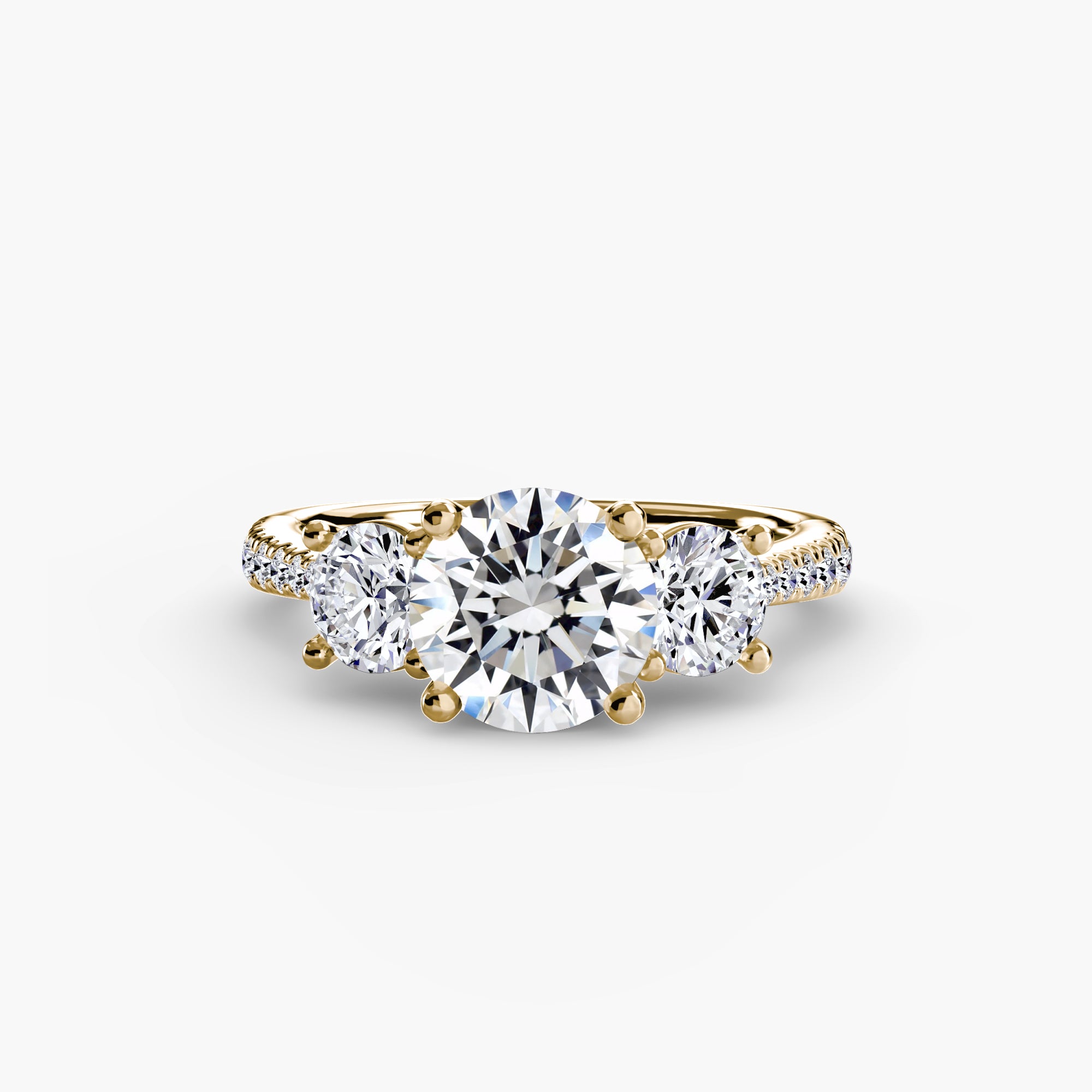 Pavé Trinity Ring