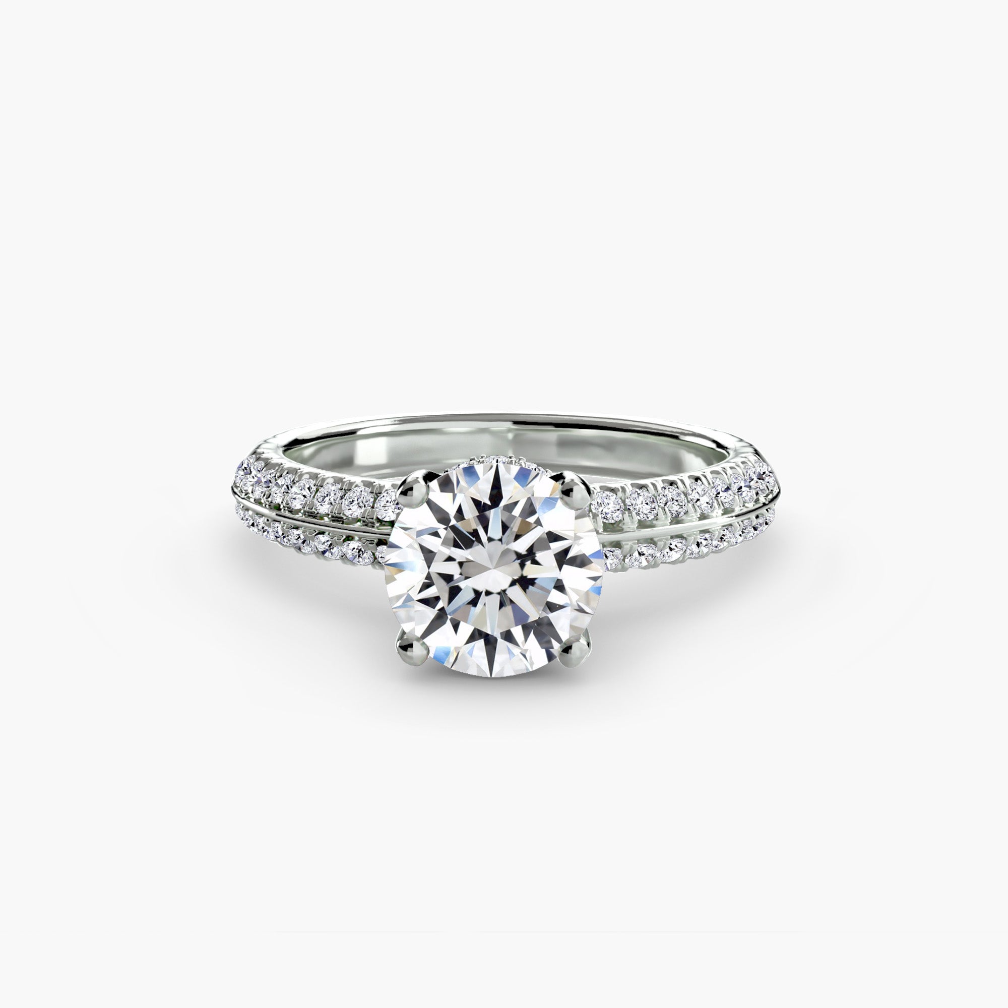 Pavé Solitaire Ring