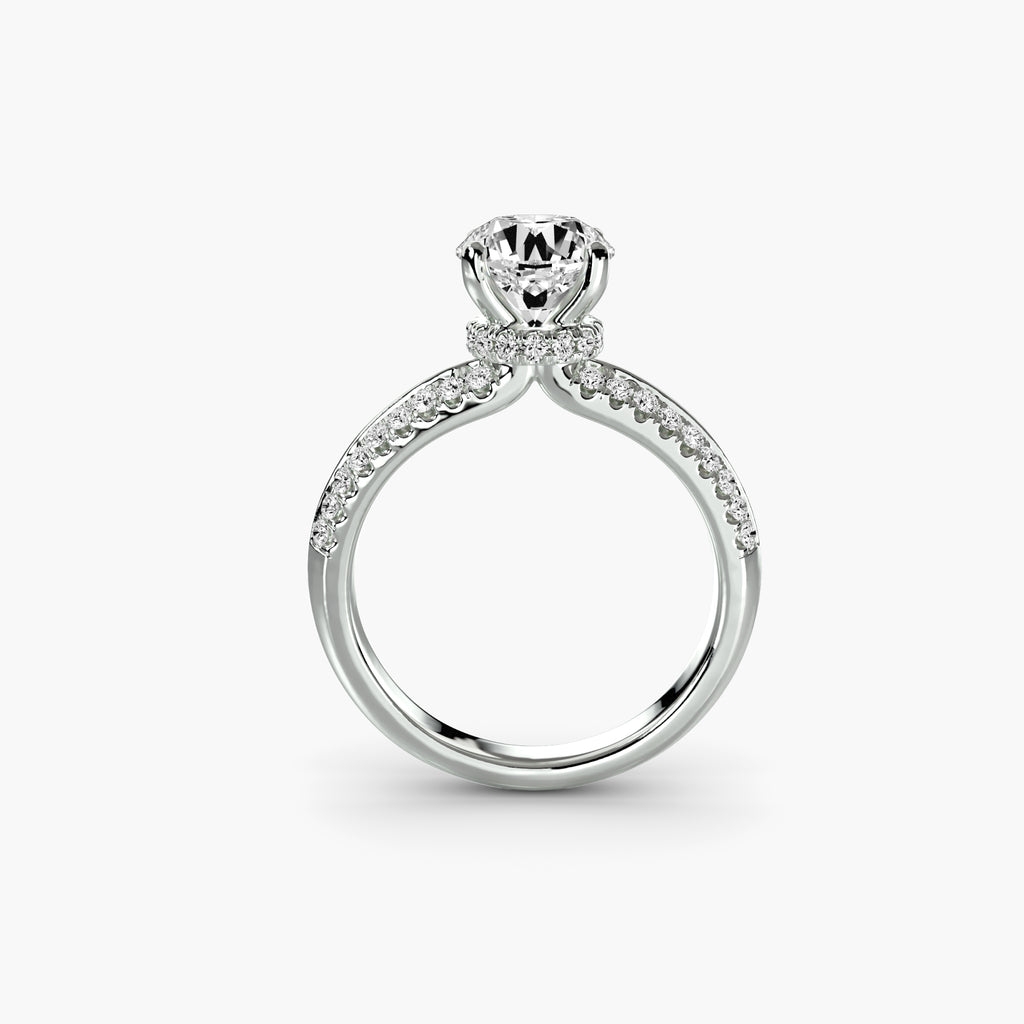 Pavé Solitaire Ring