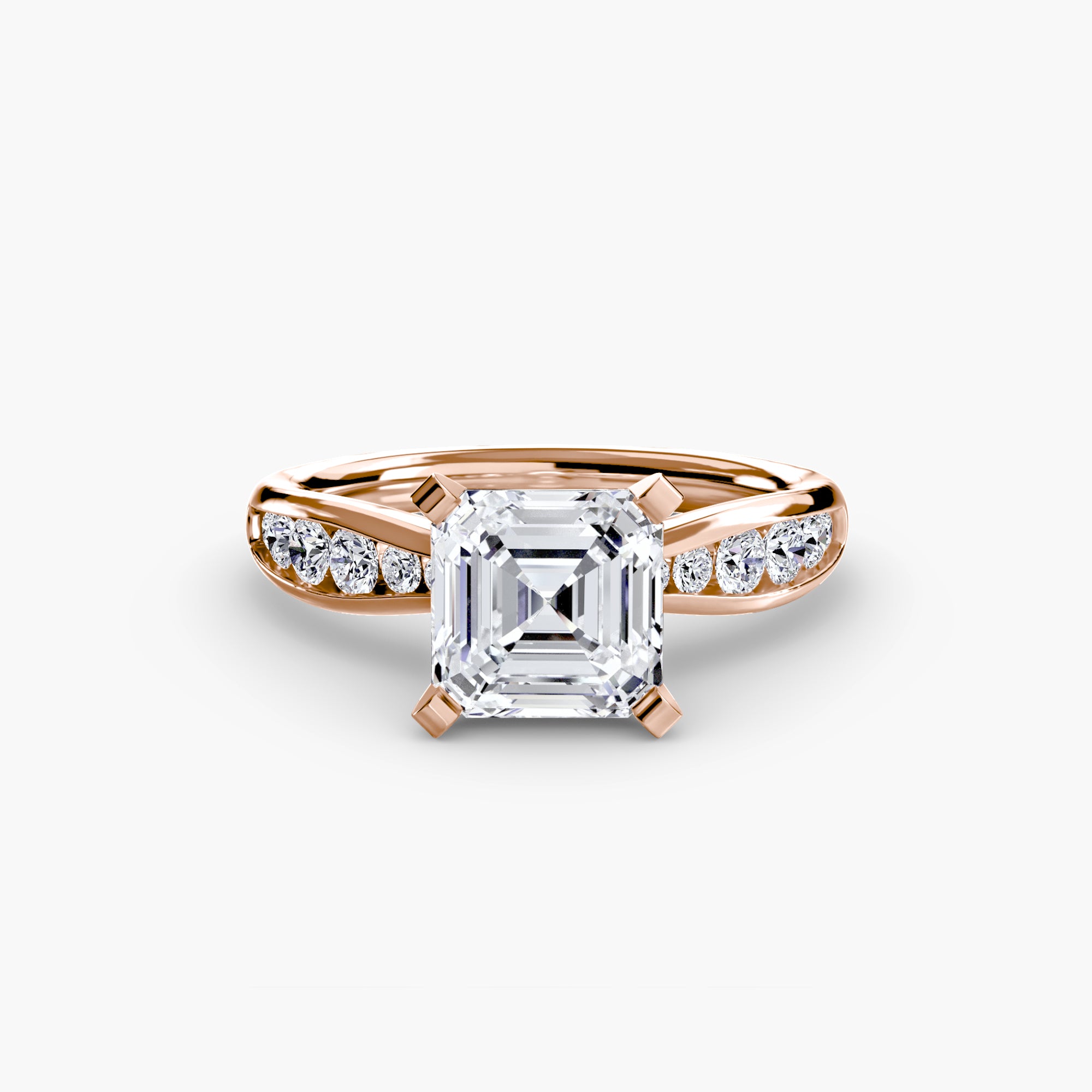 Elite Solitaire Ring with Pavé