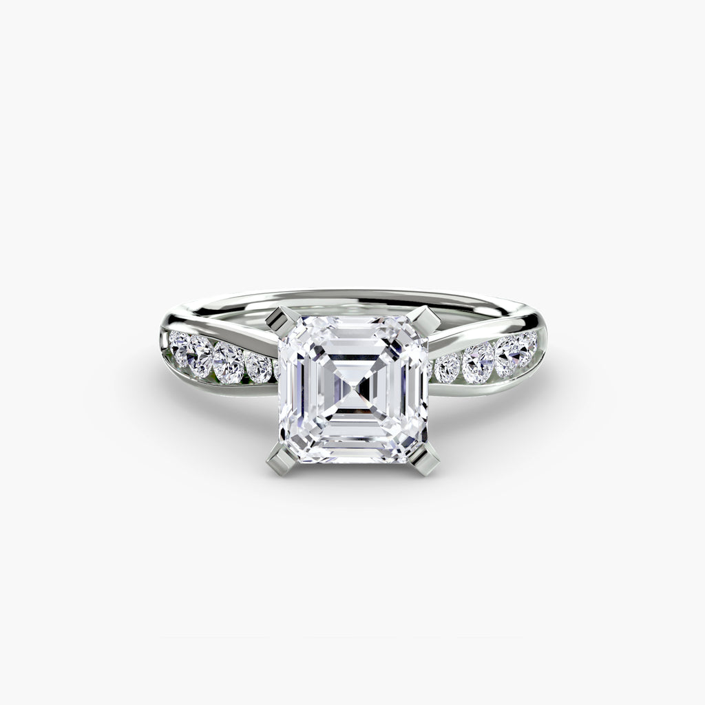 Elite Solitaire Ring with Pavé