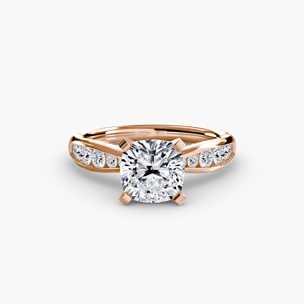 Elite Solitaire Ring with Pavé
