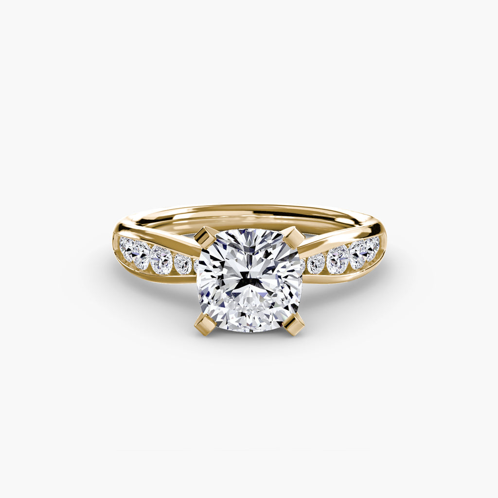 Elite Solitaire Ring with Pavé
