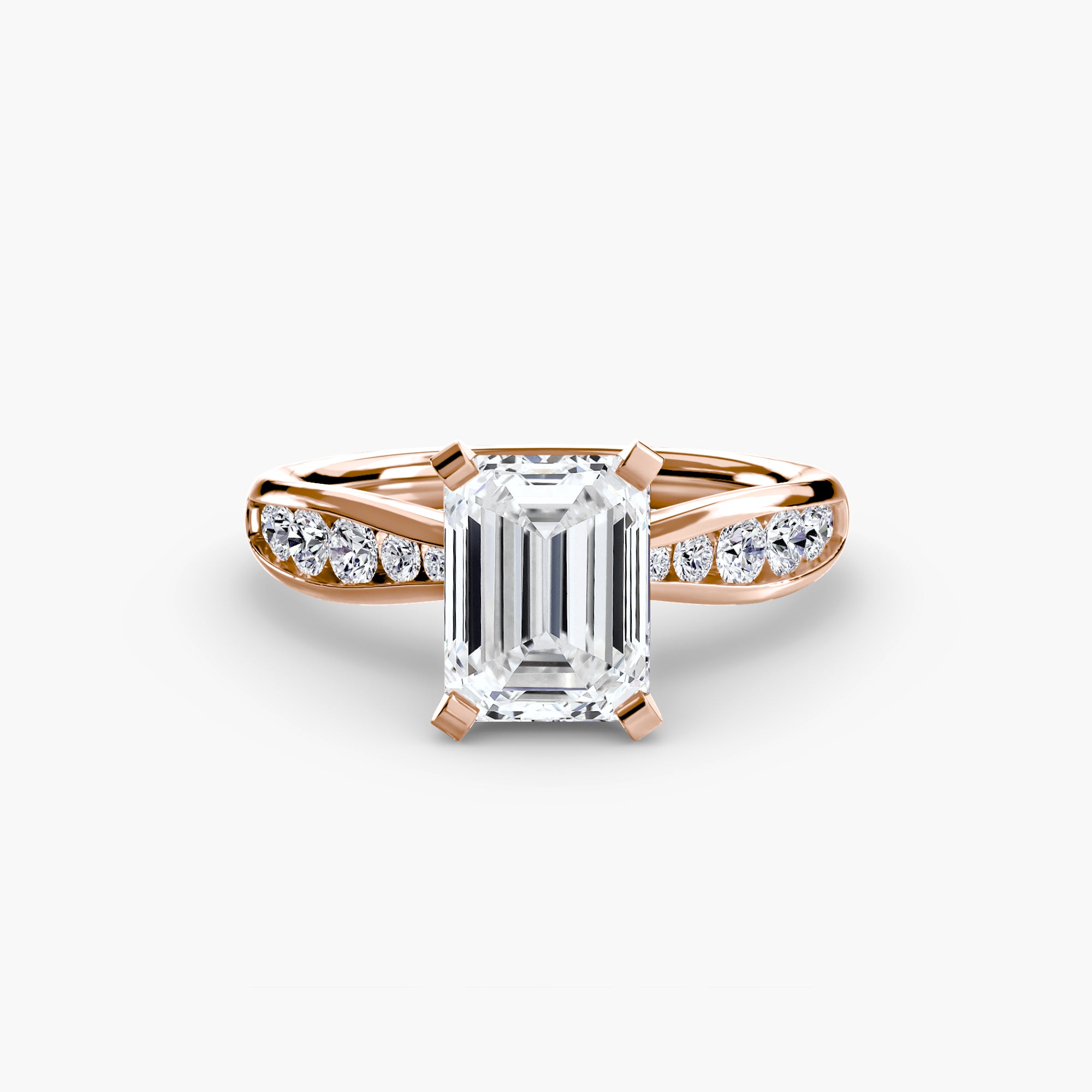 Elite Solitaire Ring with Pavé