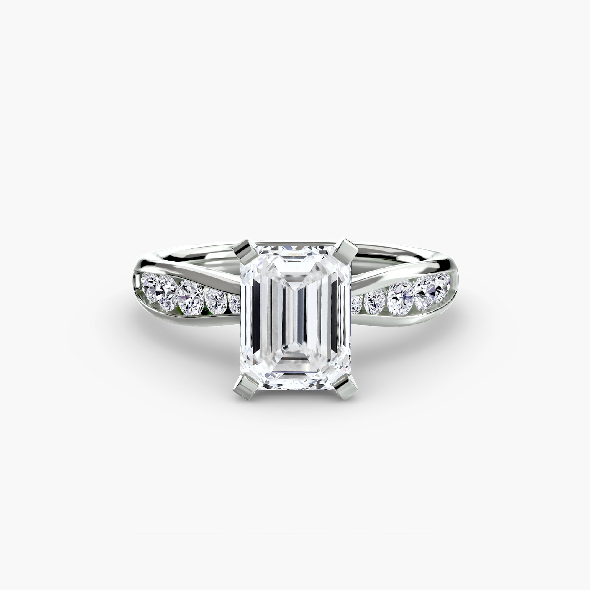 Elite Solitaire Ring with Pavé