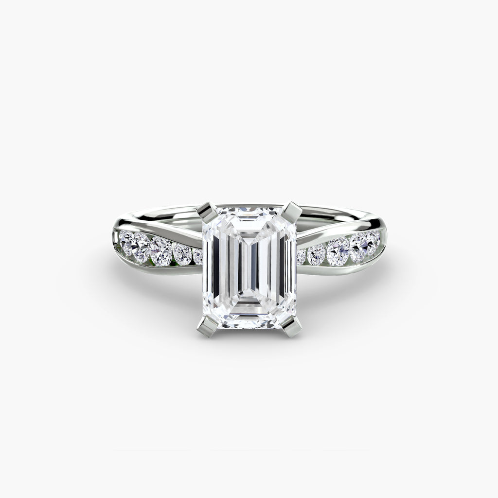 Elite Solitaire Ring with Pavé