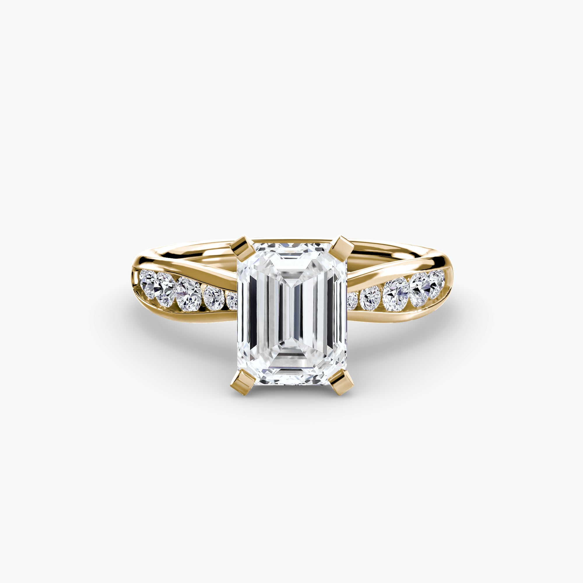 Elite Solitaire Ring with Pavé