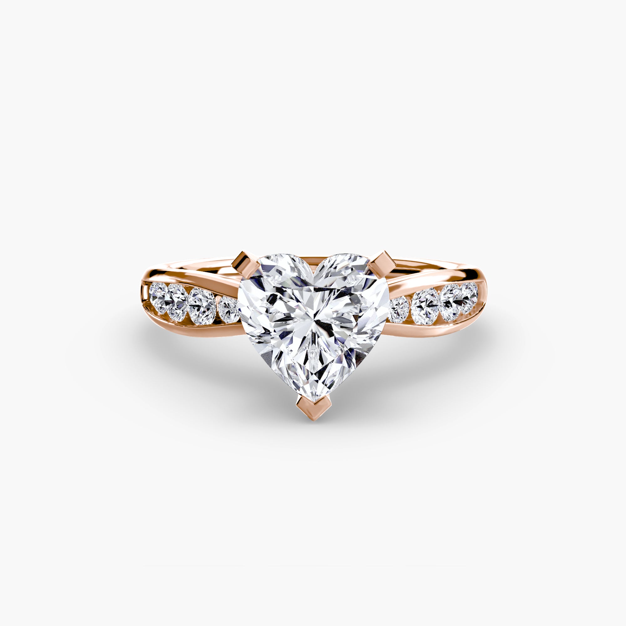Elite Solitaire Ring with Pavé