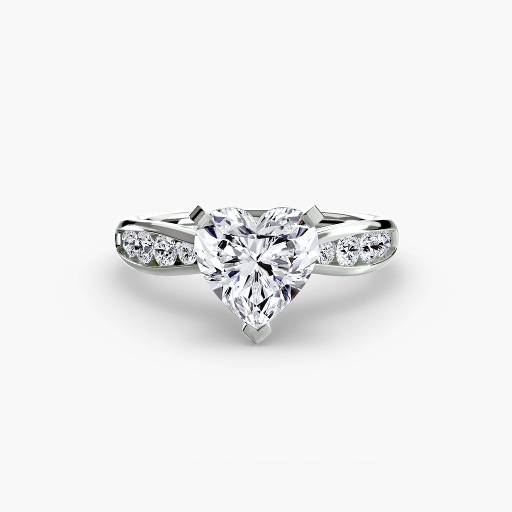 Elite Solitaire Ring with Pavé