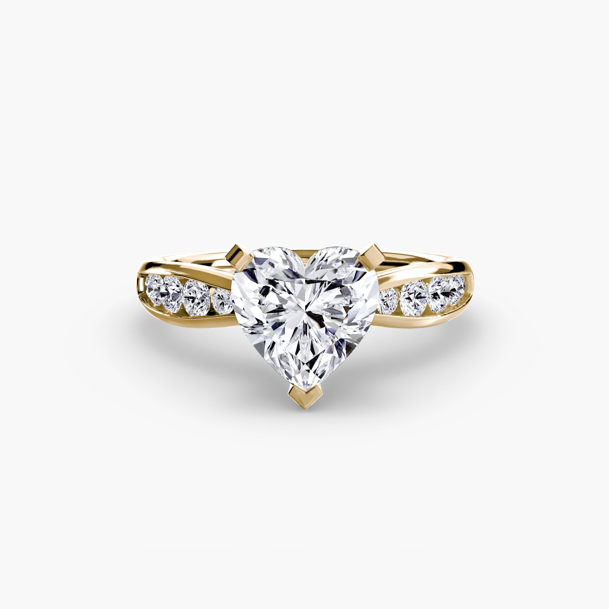 Elite Solitaire Ring with Pavé