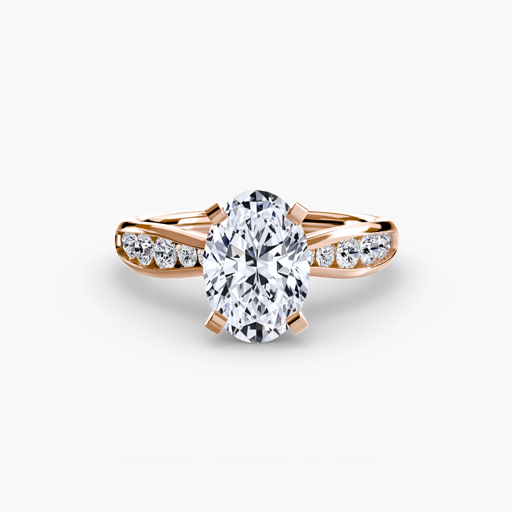 Elite Solitaire Ring with Pavé
