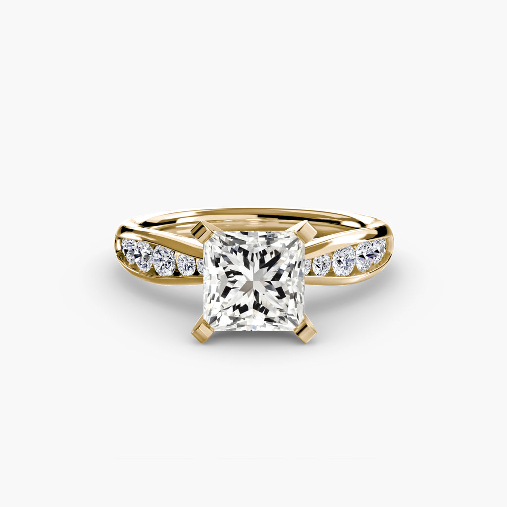 Elite Solitaire Ring with Pavé