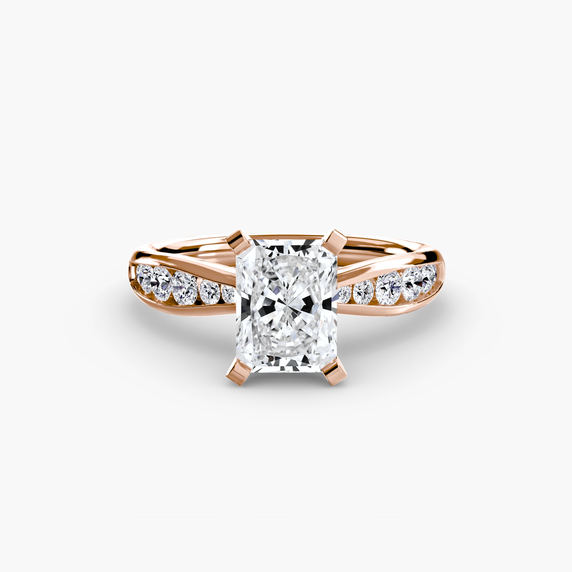 Elite Solitaire Ring with Pavé