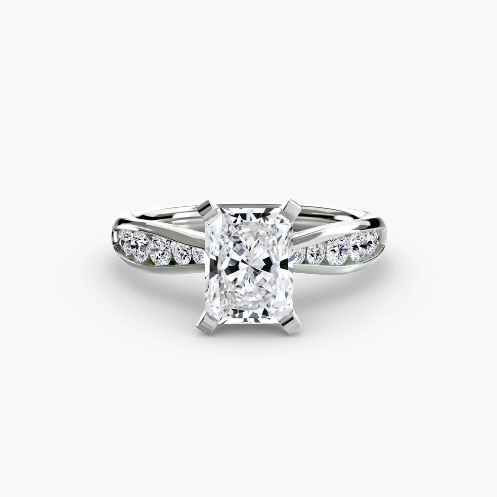 Elite Solitaire Ring with Pavé