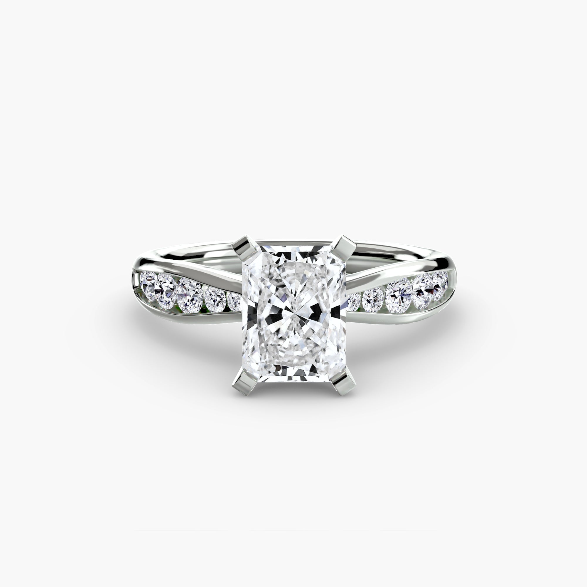 Elite Solitaire Ring with Pavé